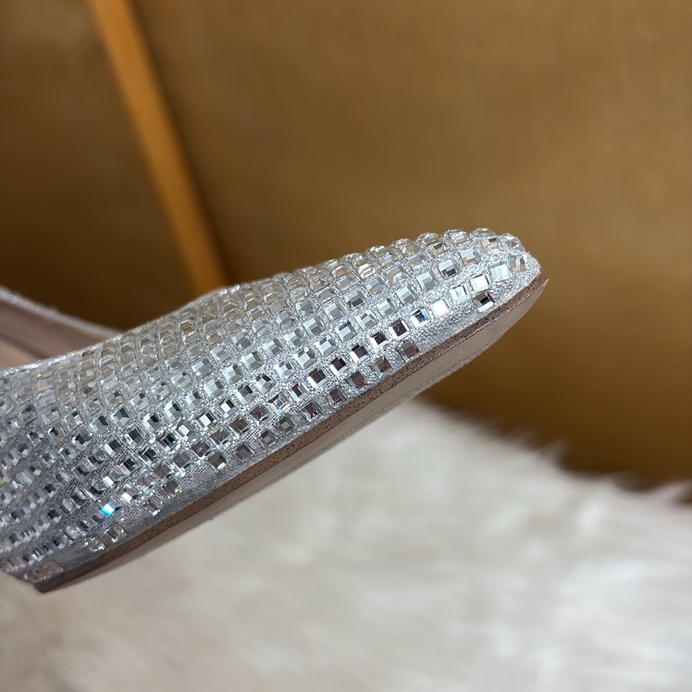 Steve Madden Silver Laveda Crystal Pump In Rhinestone Size 7.5 - Picture 13 of 17